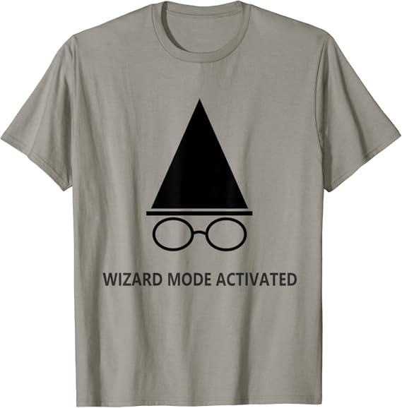 Wizard Mode Activated TShirt Clothing, Shoes & Jewelry
